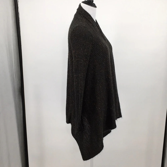 3/$20 American Eagle Gray Red Knit Open Front‎ Cardigan Sweater Womens Medium - Picture 7 of 16